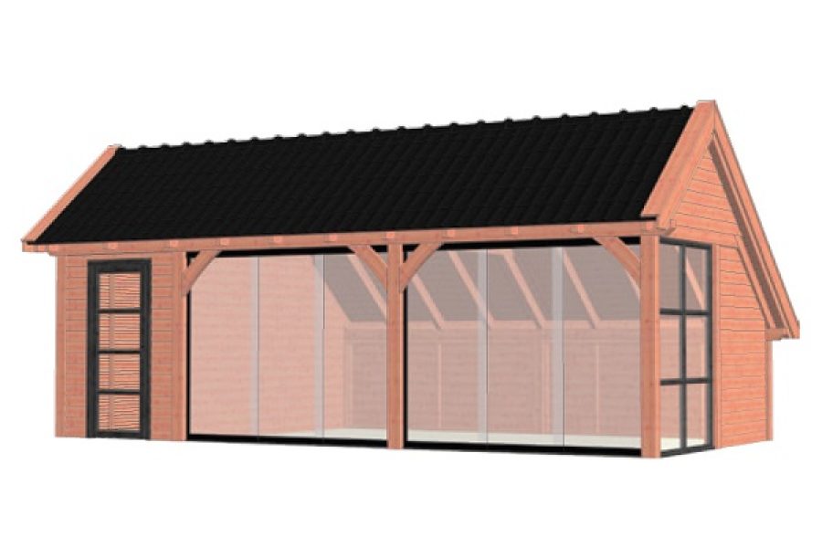 Kapschuur De Hoeve XL 815x440 cm - Combinatie 1