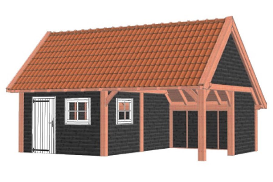 Kapschuur De Hofstee XXL 785x595 cm - Combinatie 1