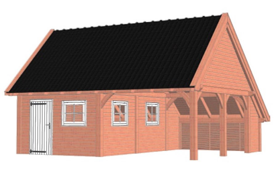 Kapschuur De Hofstee XXL 785x720 cm - Combinatie 1