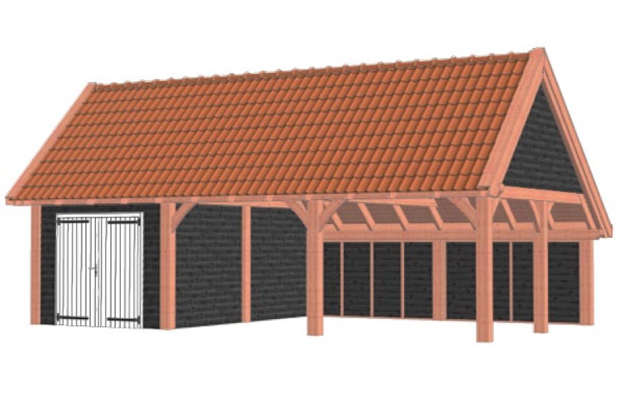 Kapschuur De Hofstee XXL 950x595 cm - Combinatie 1