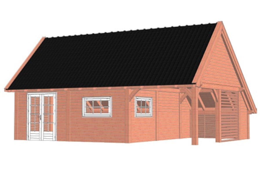 Kapschuur De Hofstee XXL 950x720 cm - Combinatie 1