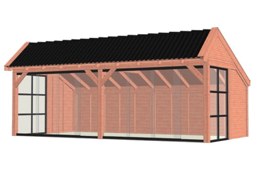 Kapschuur De Stee 730x425 cm - Combinatie 1