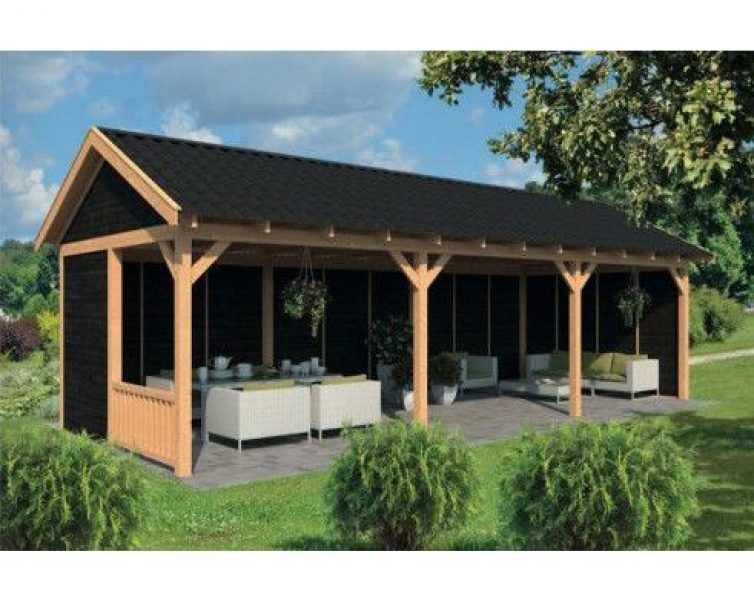 Lariks/Douglas Overkapping Hamar XL type 6 990x445cm