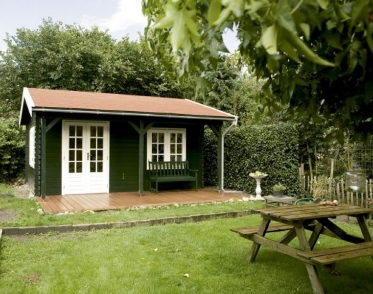 Lugarde Blokhut Malibu 44mm B16 - 400x400 cm