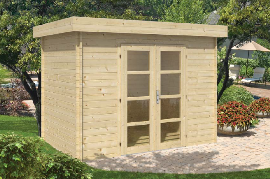 Blokhut Minimodern 300x200 cm - Geïmpregneerd