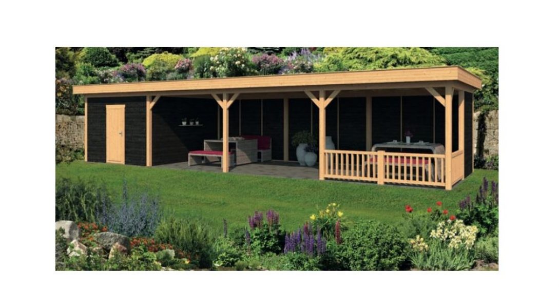 Lariks/Douglas Overkapping Oslo XL type 10 1303x430 cm