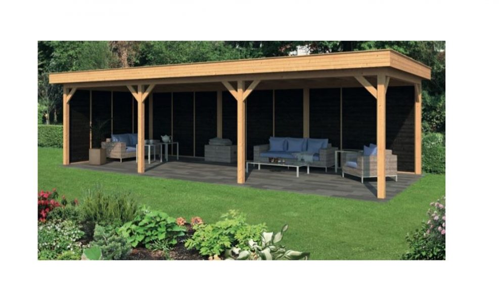 Lariks/Douglas Overkapping Oslo XL type 6 990x430 cm