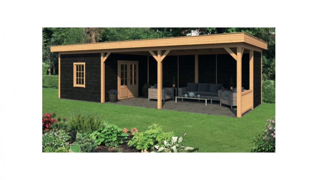 Lariks/Douglas Overkapping Oslo XL type 8 blank 990x430 cm