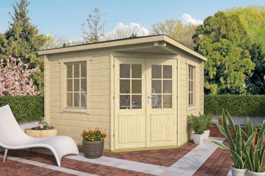 Blokhut Riina 306x306 cm - geïmpregneerd