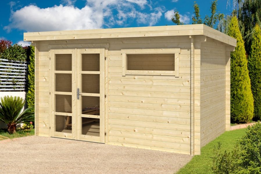 Blokhut Uddel 380 x 260 cm - geïmpregneerd