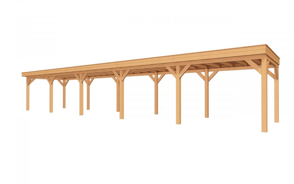 Buitenverblijf SUBLIME Plat dak - 1500 x 300 cm