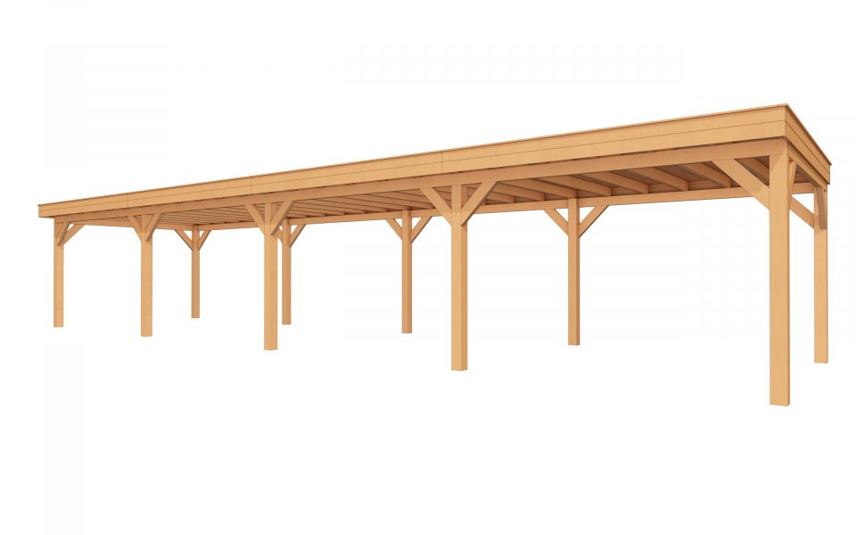 Buitenverblijf SUBLIME Plat dak - 1400 x 350 cm