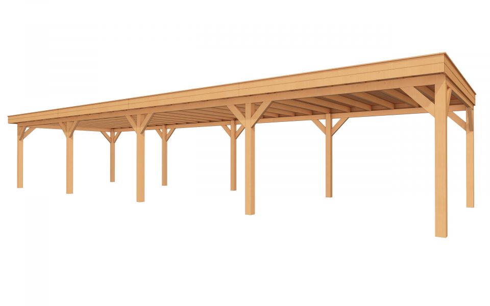 Buitenverblijf SUBLIME Plat dak - 1400 x 400 cm