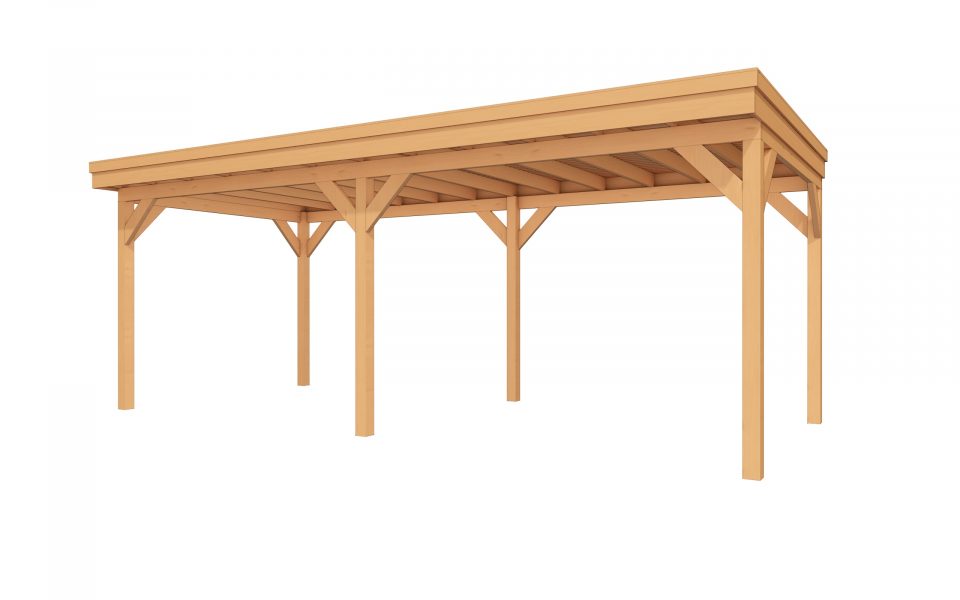 DHZ Buitenverblijf EASYLINE Plat dak - 700 x 300 cm