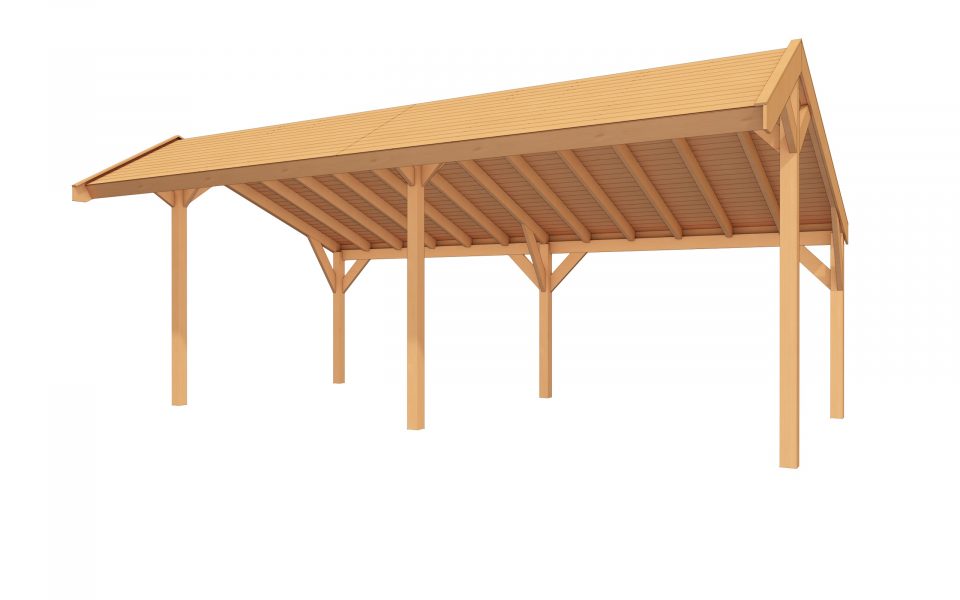 DHZ Buitenverblijf EASYLINE Kapschuurdak - 700 x 300 cm