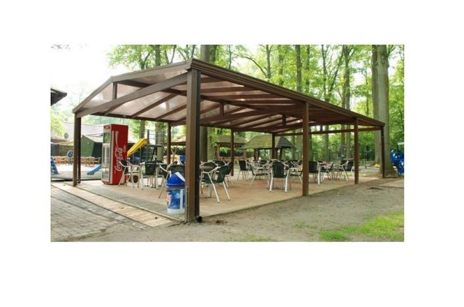 Aluminium Zadeldak Carport 350x600 cm Type B