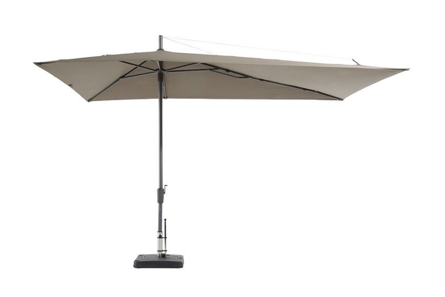 Stokparasol Asymetriq Sideway 360 x 220 cm grey